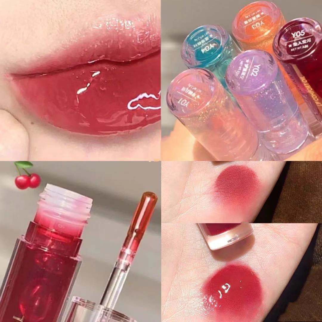 Lips Gloss Lip Gloss Lip Balm Glass Transparent Lip Gloss Moisturizing Moisturizing Water Light Lip